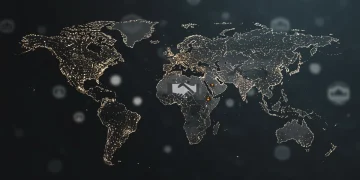 Global map highlighting regional conflict zones with diplomatic symbols, urgent intervention