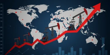 Global map showing regional conflicts impacting rising energy prices for US consumers