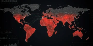 Global map highlighting conflict zones and disrupted trade routes for 2025.