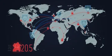 Global economic map showing US countermeasures against geopolitical economic coercion