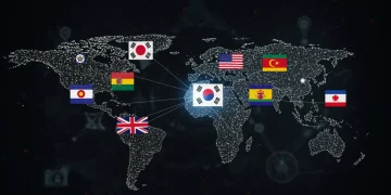 U.S. Alliance Strategies 2026: Effectiveness & National Security Global alliance network with U.S. at center, symbolizing interconnected national security strategies in 2026.