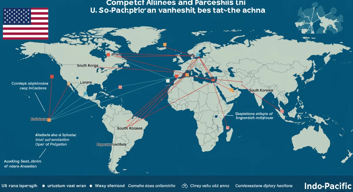 Complex network of U.S. alliances and partnerships in the Indo-Pacific region.